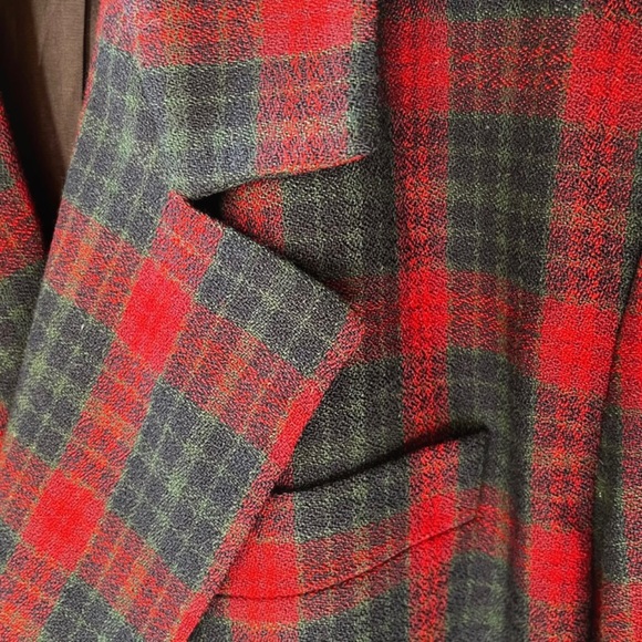 Vintage • Wool Plaid Blazer - Picture 4 of 4